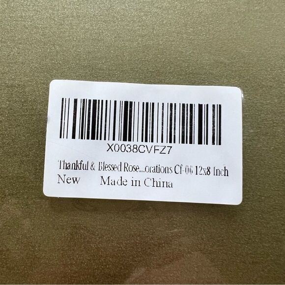 Metal Sign Home Decor Thankful and Blessed Rose garden size 8 x 12“ - Picture 2 of 3